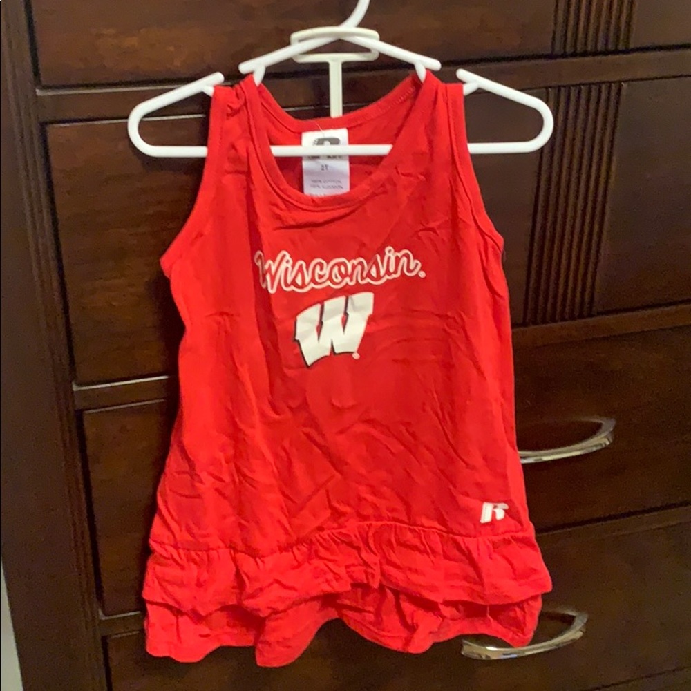 Russell toddler girls Wisconsin 2 piece set